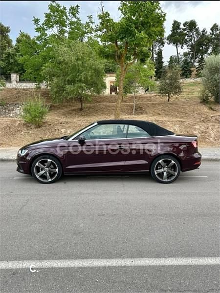 Usado Audi A3 Cabriolet Ambition 150 CV (110 kW) 2014 Granate Descapotable