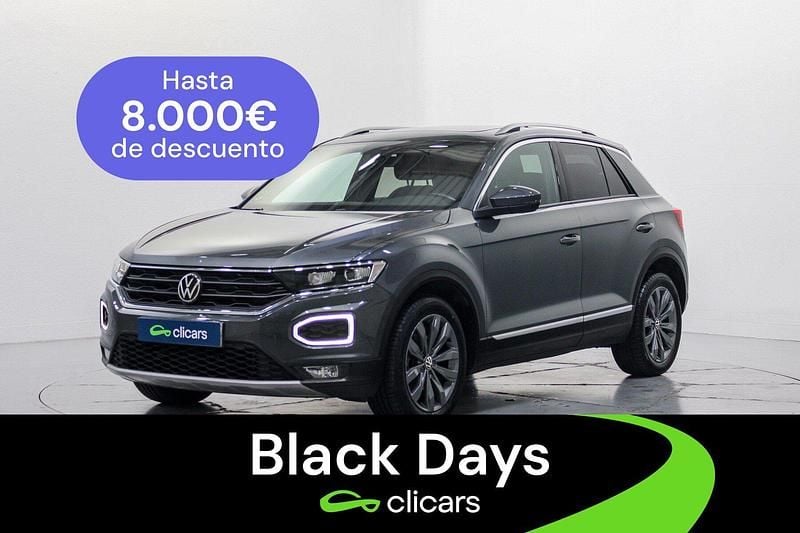 Gris Usado 2021 VW T-Roc Sport SUV | 20.990 € (Precio justo) - Imagen 1/4