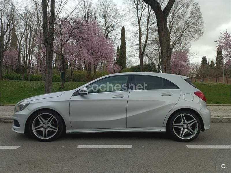 Usado Mercedes A200 AMG line 136 CV (100 kW) 2015 Gris / plata Berlina