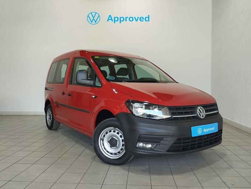 Usado VW Caddy 102 CV (75 kW) 2020 Rojo Monovolumen
