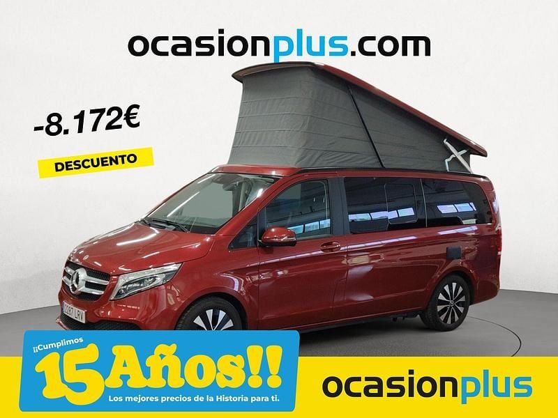 Rojo Usado 2021 Mercedes V250 Marco Polo Monovolumen | 67.900 € - Imagen 1/4