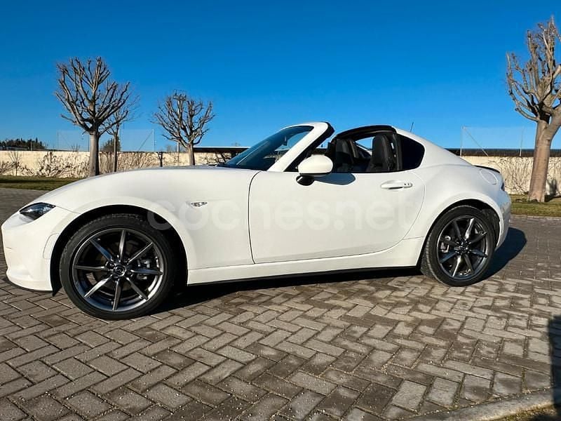 Blanco Usado 2024 Mazda MX5 Exclusive-Line Descapotable | 29.490 € (Buen precio) - Imagen 1/4