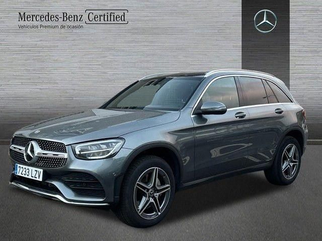 Usado Mercedes GLC300e AMG line 306 CV (225 kW) 2022 Gris selenita