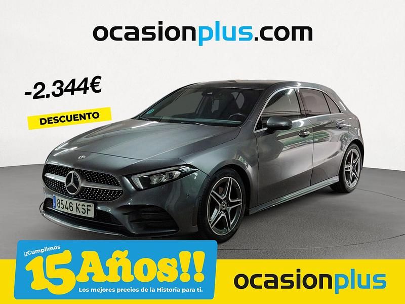 Gris Usado 2018 Mercedes A180 Berlina | 21.390 € (Precio justo) - Imagen 1/4