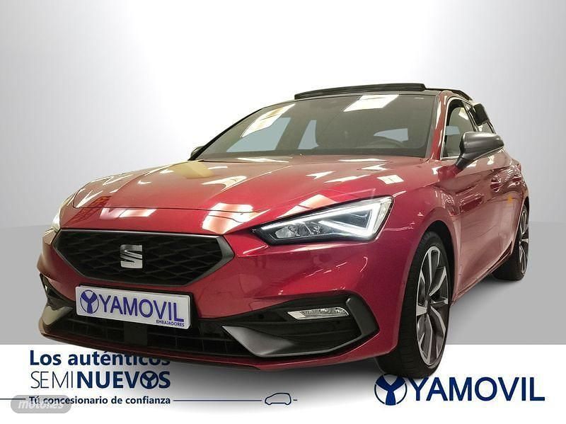 Rojo Usado 2021 Seat Leon FR Berlina | 21.150 € (Precio justo) - Imagen 1/4