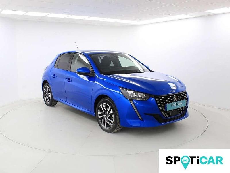 Usado Peugeot 208 Allure 99 CV (72 kW) 2021 Azul Utilitario