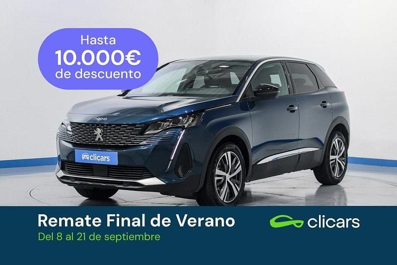 Azul Usado 2022 Peugeot 3008 Allure SUV | 19.990 € (Precio justo) - Imagen 1/4