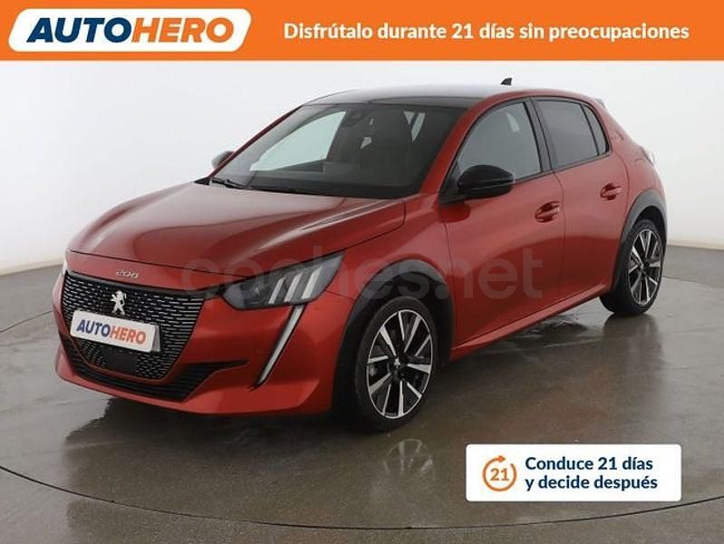 Usado Peugeot 208 GT-line 100 CV (73 kW) 2020 Rojo Utilitario