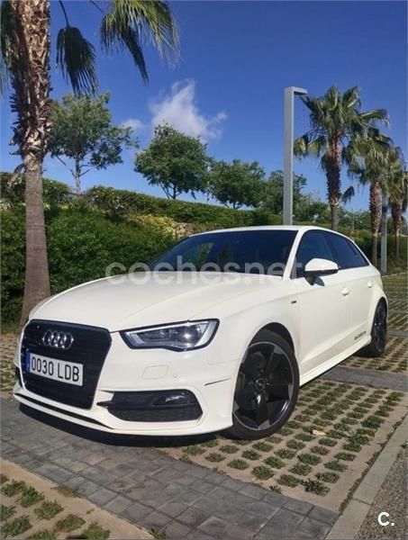 Blanco Usado 2014 Audi A3 Sportback S-Line Berlina | 14.500 € (Precio justo) - Imagen 1/4