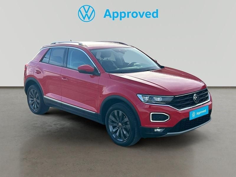 Rojo Usado 2021 VW T-Roc Sportline SUV | 22.850 € (Precio justo) - Imagen 1/4