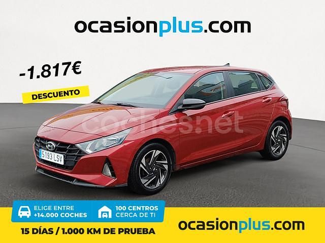 Rojo Usado 2021 Hyundai i20 Berlina | 12.400 € (Precio justo) - Imagen 1/4