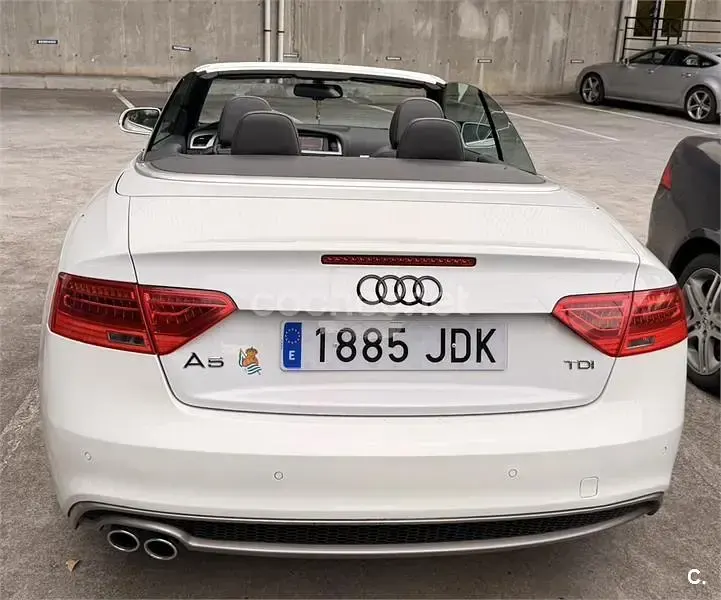 Usado Audi A5 Cabriolet S-Line 190 CV (139 kW) 2015 Blanco Descapotable