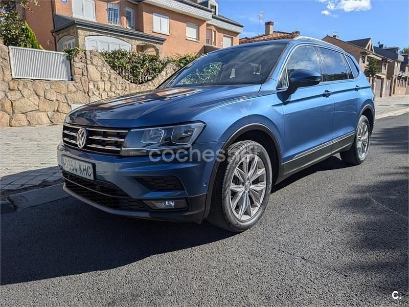 Azul Usado 2018 VW Tiguan Allspace Advance SUV | 24.490 € (Caro) - Imagen 1/4