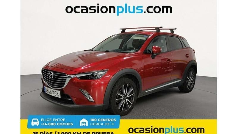 Rojo Usado 2017 Mazda CX-3 Luxury SUV | 17.900 € (Precio justo) - Imagen 1/4