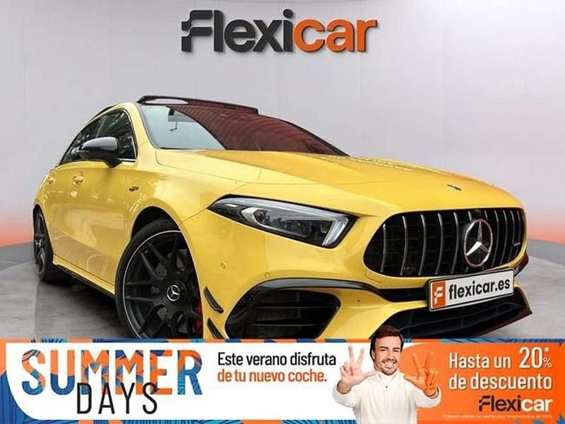 Amarillo Usado 2020 Mercedes A140 AMG Berlina | 44.590 € - Imagen 1/4