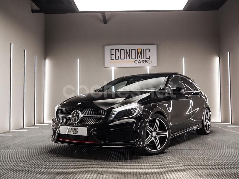 Negro Usado 2013 Mercedes A250 AMG line Berlina | 19.999 € (Precio justo) - Imagen 1/4