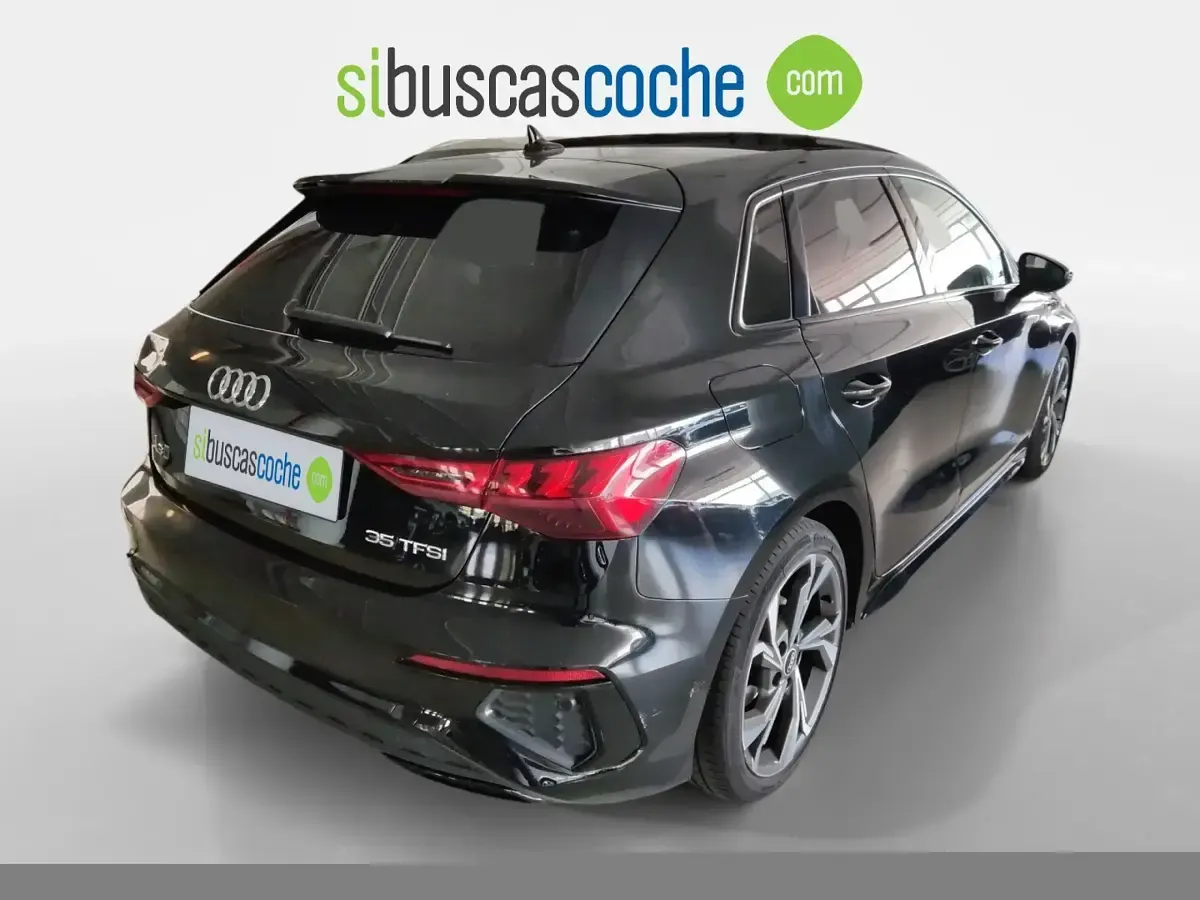 Usado Audi A3 150 CV (110 kW) 2020 Negro Berlina
