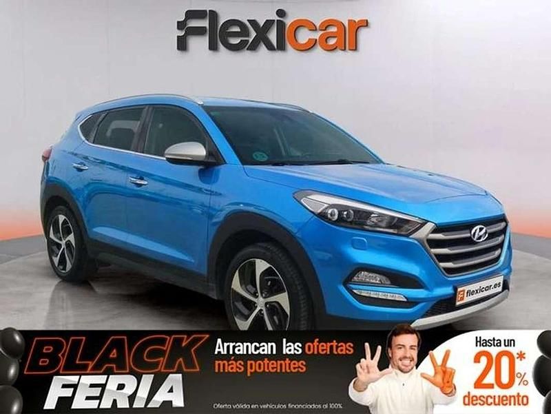 Azul Usado 2017 Hyundai Tucson SUV | 13.990 € (Buen precio) - Imagen 1/4