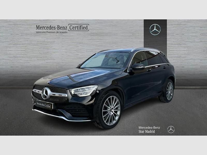 Negro Usado 2021 Mercedes GLC220 AMG line SUV | 39.990 € (Precio justo) - Imagen 1/4