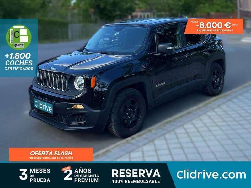 Negro Usado 2017 Jeep Renegade Sport SUV | 12.390 € (Buen precio) - Imagen 1/3