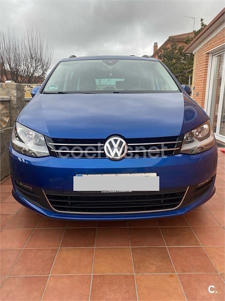 Usado VW Sharan Advance 150 CV (110 kW) 2019 Azul Monovolumen