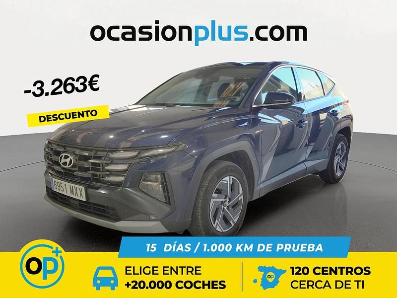 Azul Usado 2025 Hyundai Tucson SUV | 24.900 € (Precio justo) - Imagen 1/4