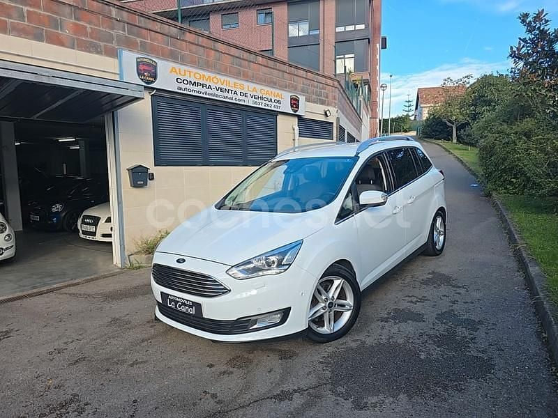Blanco Usado 2018 Ford Grand C-Max Titanium Monovolumen | 11.990 € (Precio justo) - Imagen 1/4