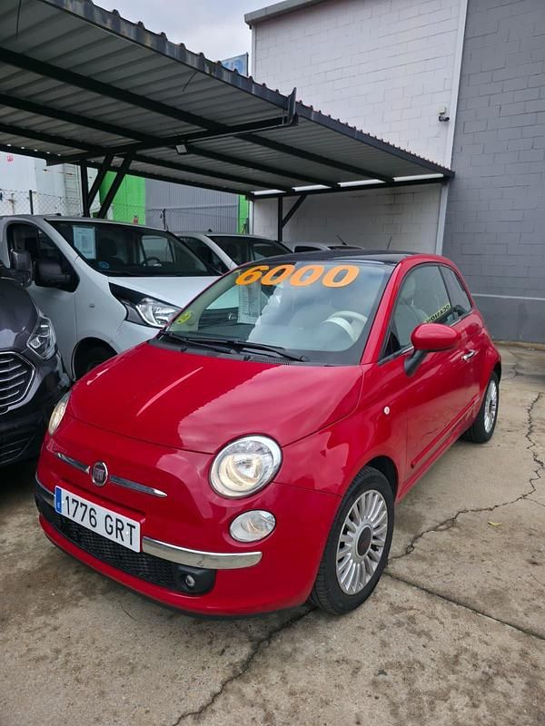 Usado Fiat 500 75 CV (55 kW) 2009 Rojo Descapotable
