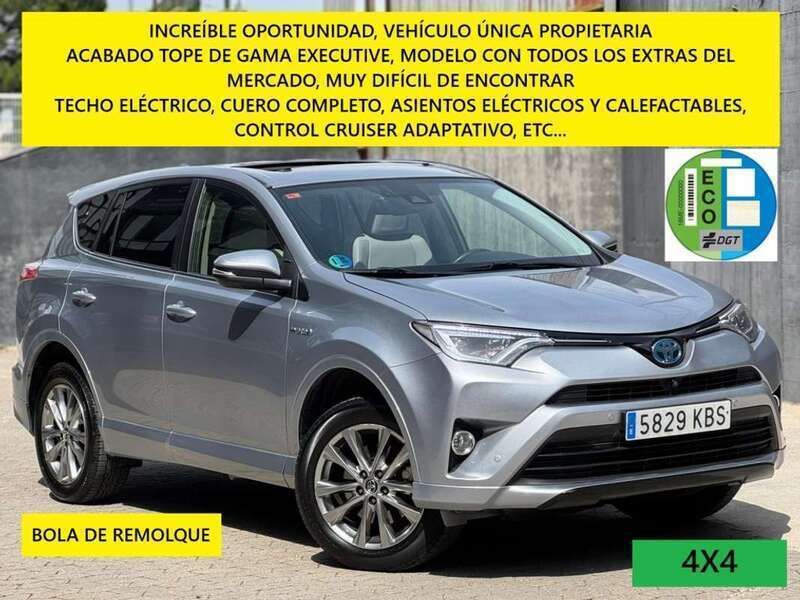 Gris / plata Usado 2017 Toyota RAV4 Hybrid Executive SUV | 22.995 € (Precio justo) - Imagen 1/4