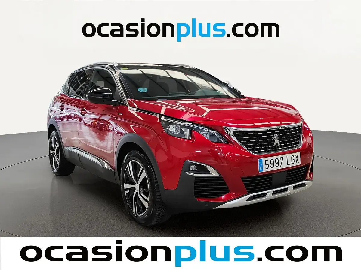 Usado Peugeot 3008 GT-line 131 CV (96 kW) 2020 Rojo SUV