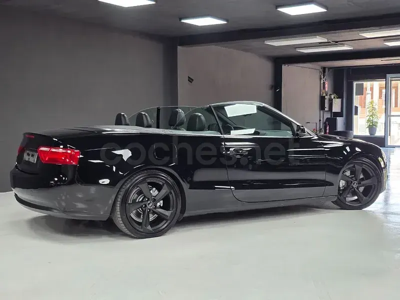 Usado Audi A5 Cabriolet S-Line 170 CV (125 kW) 2009 Negro Descapotable