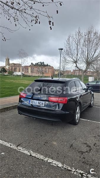 Usado Audi A6 177 CV (130 kW) 2013 Negro Familiar