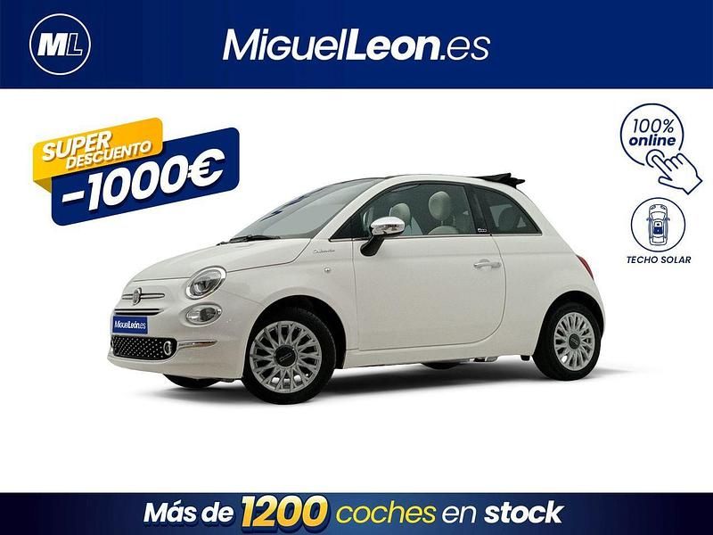 Blanco Usado 2022 Fiat 500 Dolcevita Descapotable | 10.985 € (Precio justo) - Imagen 1/4