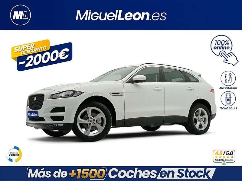 Blanco Usado 2019 Jaguar F-Pace Portfolio SUV | 22.985 € (Precio justo) - Imagen 1/3