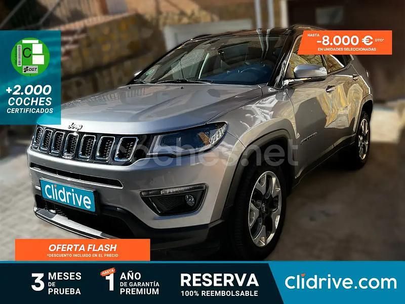 Gris / plata Usado 2017 Jeep Compass Limited SUV | 14.990 € (Precio justo) - Imagen 1/3
