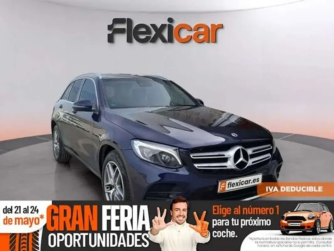 Usado Mercedes GLC220 171 CV (125 kW) 2018 Azul SUV