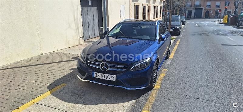 Usado Mercedes C220 170 CV (125 kW) 2018 Azul Familiar