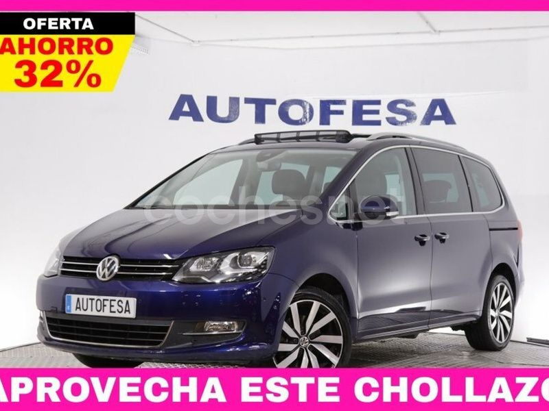Negro Usado 2021 VW Sharan Sportline Monovolumen | 31.850 € (Precio justo) - Imagen 1/4