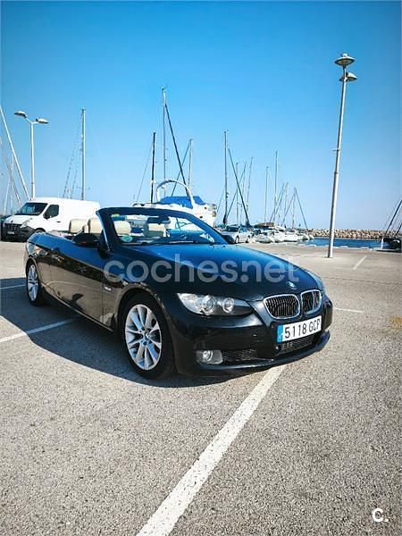 Negro Usado 2008 BMW 335 Cabriolet Sport Line Descapotable | 17.800 € (Precio justo) - Imagen 1/4