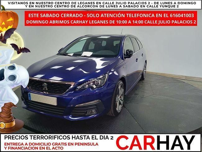 Azul Usado 2019 Peugeot 308 GT-line Familiar | 13.490 € (Precio justo) - Imagen 1/4