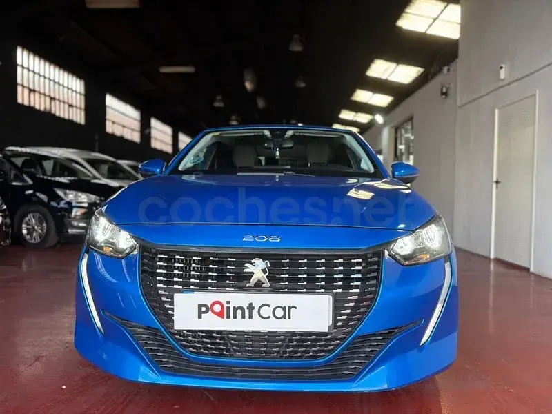 Usado Peugeot 208 Allure 100 CV (73 kW) 2020 Azul Utilitario