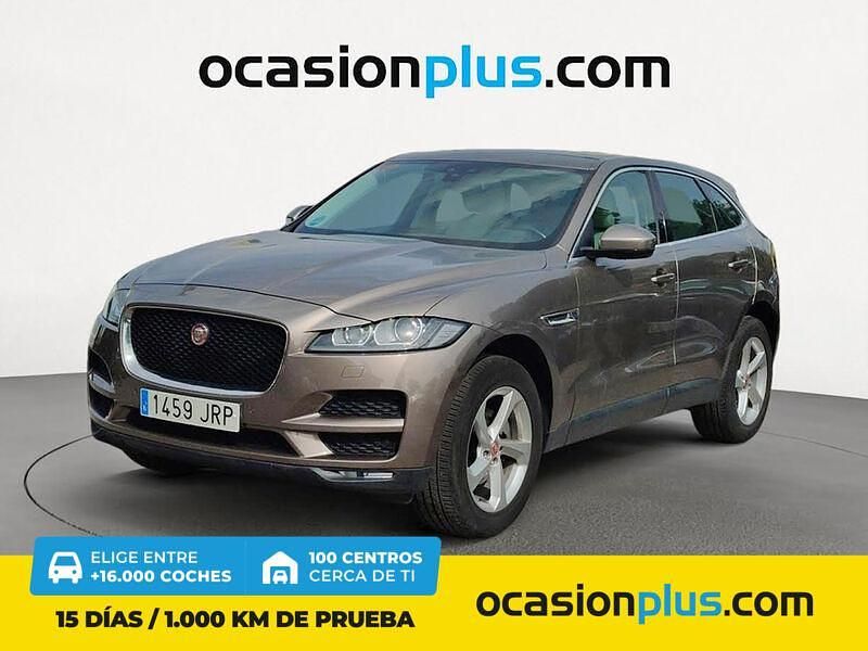 Beige Usado 2016 Jaguar F-Pace Portfolio SUV | 18.650 € (Buen precio) - Imagen 1/4