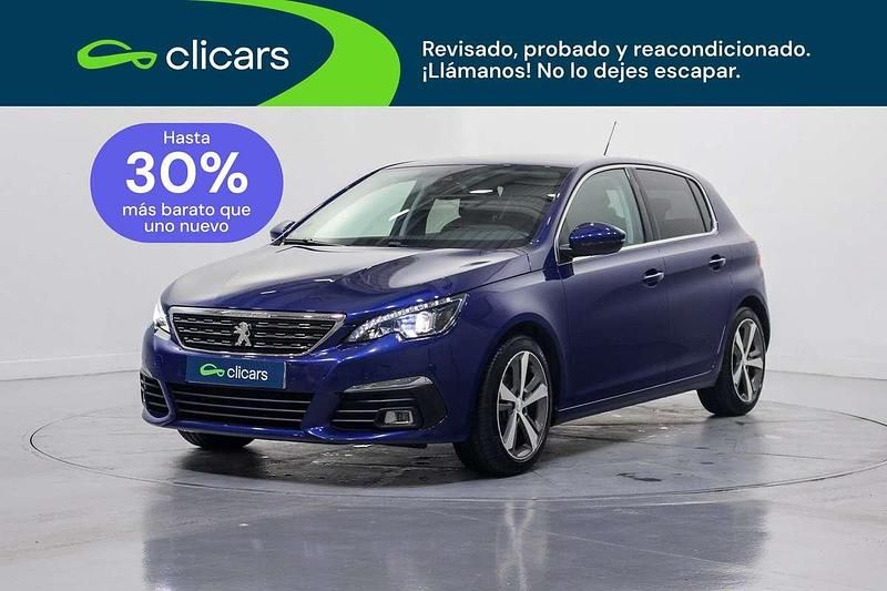 Usado Peugeot 308 Allure 110 CV (80 kW) 2019 Azul Utilitario