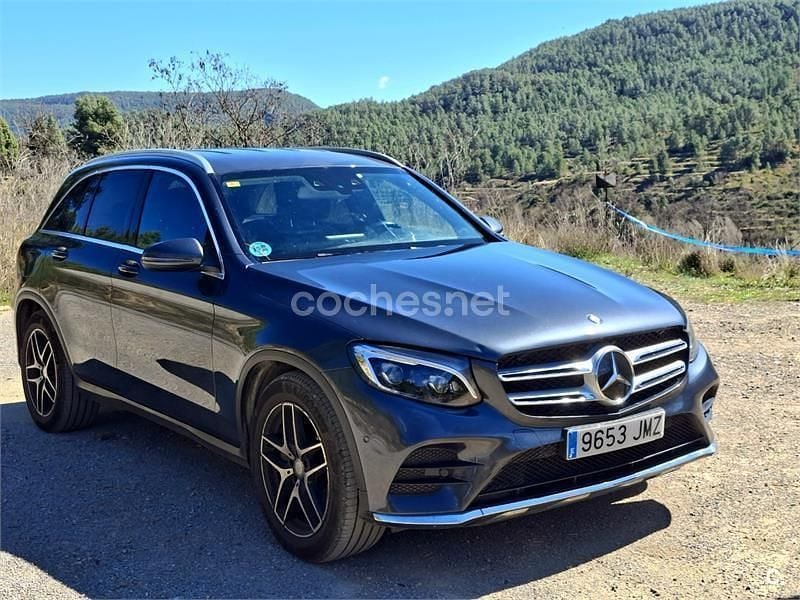 Usado Mercedes GLC220 AMG line 170 CV (125 kW) 2016 Gris / plata SUV