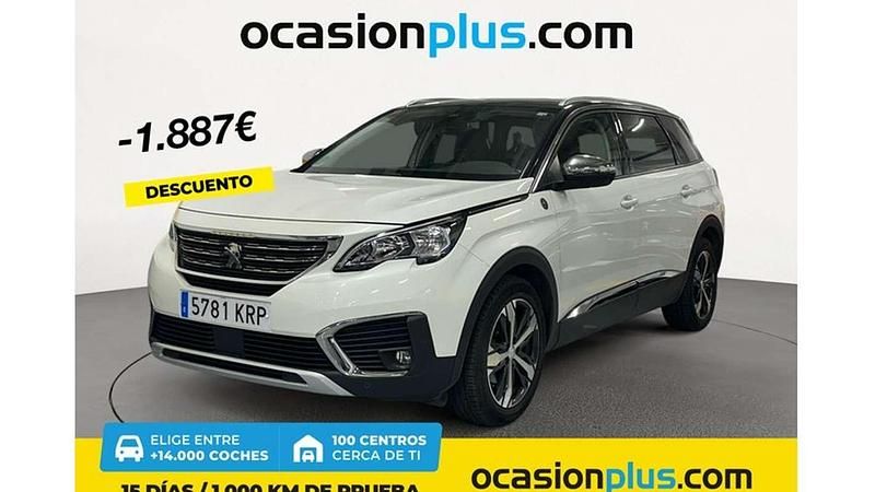 Blanco Usado 2018 Peugeot 5008 Allure Monovolumen | 18.873 € (Un poco caro) - Imagen 1/4