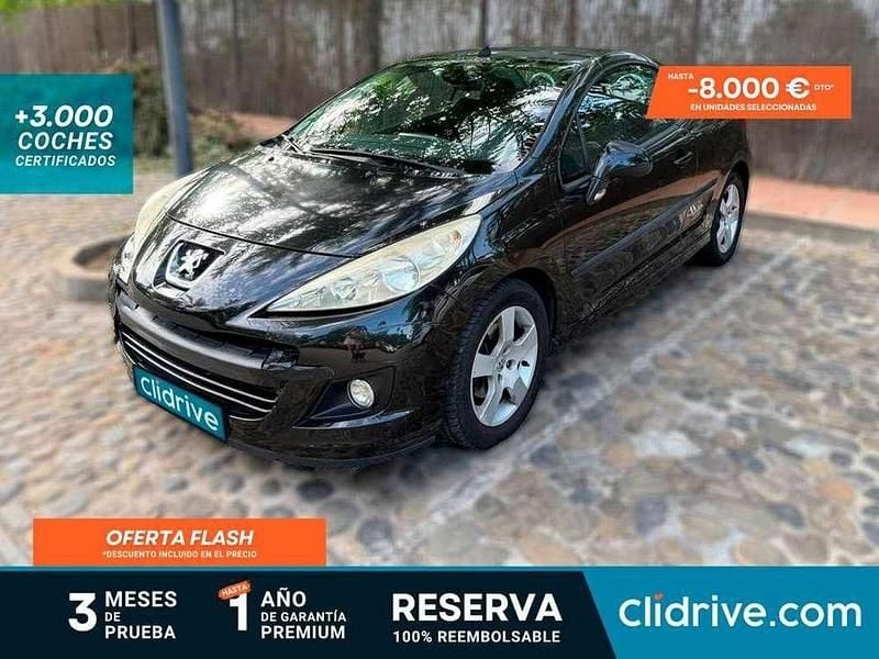 Negro Usado 2010 Peugeot 207 CC Descapotable | 3490 € (Super precio) - Imagen 1/3