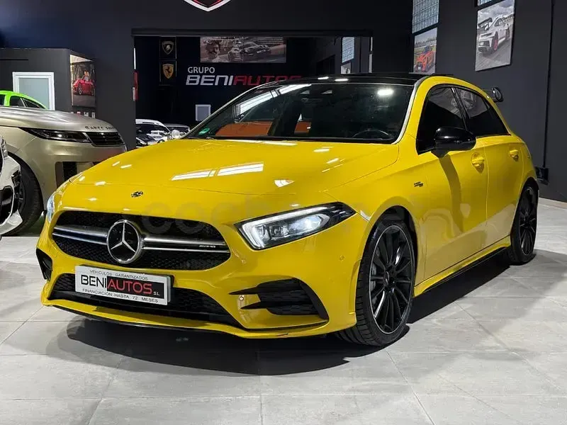 Usado Mercedes A35 AMG 306 CV (225 kW) 2019 Amarillo Berlina