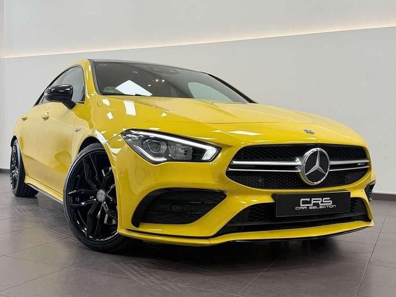 Usado Mercedes C220 AMG 306 CV (225 kW) 2019 Amarillo Coupe