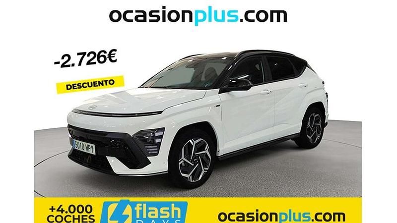 Blanco Nuevo 2024 Hyundai Kona N Line SUV | 25.410 € (Precio justo) - Imagen 1/4