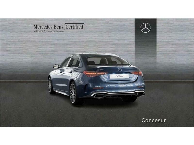 Usado Mercedes C220 AMG line 200 CV (147 kW) 2024 Azul sodalita Berlina